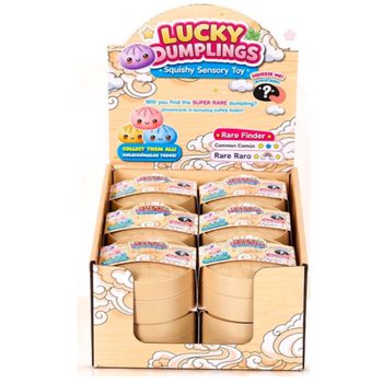 RAGE - LUCKY DUMPLINGS - Mainan Squishy Bakpao BESAR Uk. 8.5 x 8.5 x 4.8 Cm - DALAM DISPLAY (12 pcs)