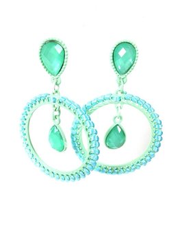 Anting Cantik Gaya Ibiza Hijau Mint (1 pcs)
