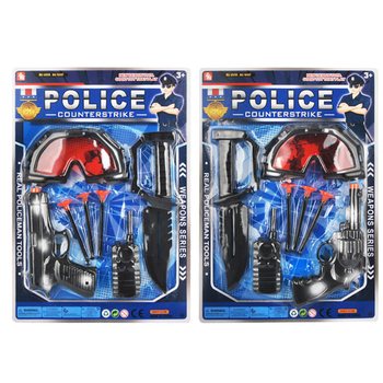 Set Mainan Polisi dengan Kacamata & Pistol Tempel (6 pcs)