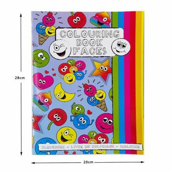Buku Mewarnai A4 Smiley dengan Stiker (12 Pcs)