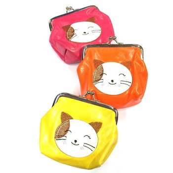 Dompet Anak Campur Warna Kucing (6 pcs)