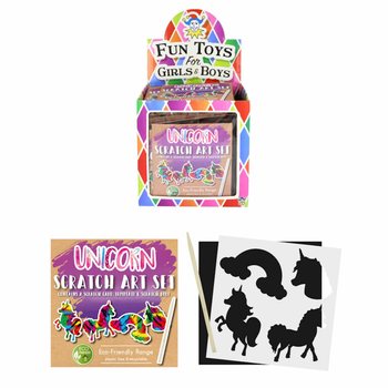 RAMAH LINGKUNGAN - Kertas Gores Ajaib Unicorn Dalam Display (108 pcs)