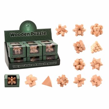 Display Puzzle IQ Kayu (12 buah)