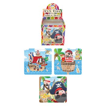 Puzzle Bajak Laut 13 x 12 cm dalam Kotak Pajangan (108 pcs)