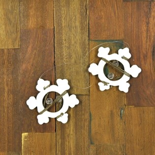 2 Pcs Gantungan Snowflake Kayu (12 set)