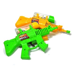 Pistol Mainan Bunyi Kerincingan dengan Permen (12 pcs)