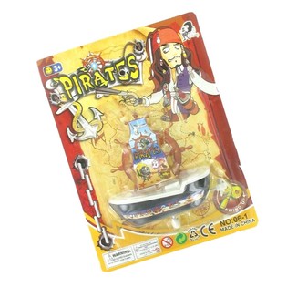 MAINAN PERAHU BAJAK LAUT PUTAR KERTAS (12 pcs)
