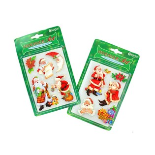 STIKER NATAL 3D (12 pcs)