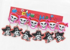 GANTUNGAN KUNCI BAJAK LAUT GLITTER (12 pcs)