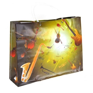 Kantong Belanja Besar / Tas Hadiah - Motif Musik (12 pcs)