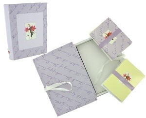 Buku Kartu Ucapan - Desain Bunga (2 pcs)