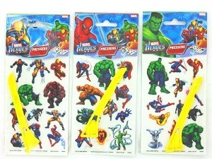 STIKER GOSOK / TRANSFER MARVEL HEROES (24 pcs)