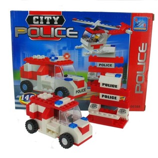 MAINAN BALOK SUSUN POLISI BRICKS (2 Pcs)