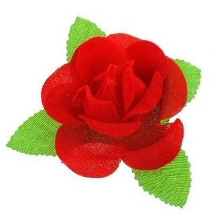 CORSAGE - MAWAR DENGAN DAUN (24 pcs)