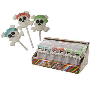 Permen Lolipop Bajak Laut dalam Kotak Display (48 pcs)