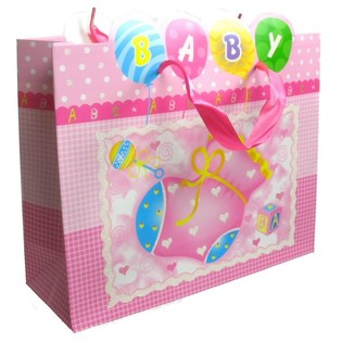 TAS HADIAH KELAHIRAN - BABY PINK (12 pcs)