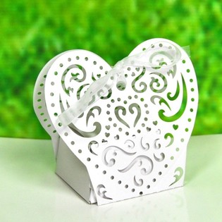 Kotak Souvenir Pernikahan Laser-Cut (12 pcs)
