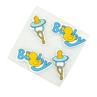 STIKER DEKORASI - BIRU BAYI (20 pcs)
