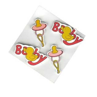 STIKER DEKORASI - MERAH MUDA BAYI (20 pcs.)