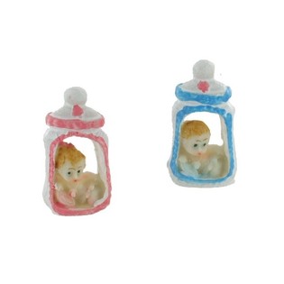 Dekorasi Lahiran Baby Shower - Bayi dalam Botol Susu 5.5 cm (12 pcs)