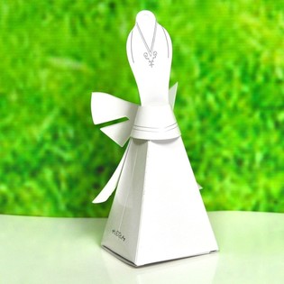 Kotak Souvenir Pernikahan - Model Gaun Pengantin (50 pcs)