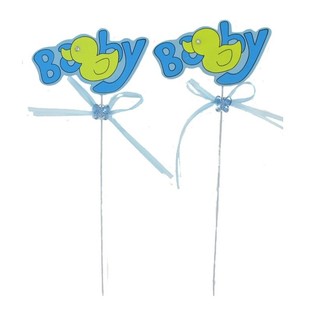 Tusukan Kue Lahiran Bayi - Baby Blue (12 pcs)