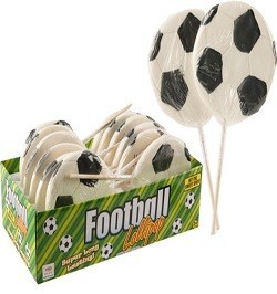 Lollipop Bola Sepak Besar dalam Display (12 pcs)