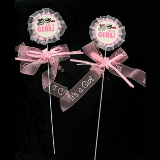 Tusukan Kue Kelahiran - It's a Girl (12 pcs)