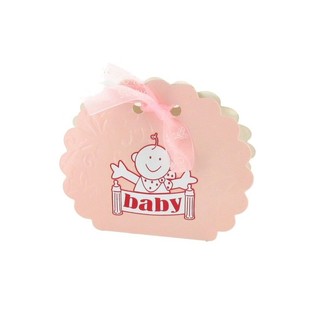 Kotak Hadiah Kelahiran Bayi / Souvenir Baby Shower - Pink (12 pcs)