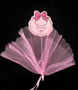Tusukan Dekoratif Kain - Baby Pink (12 pcs)