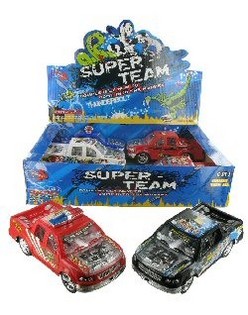 Mobil Pick-Up Friction dengan Lampu & Suara (6 pcs)