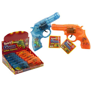 Pistol Mainan dengan Permen (12 pcs)