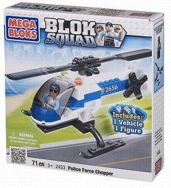 MEGABLOKS BLOK SQUAD HELIKOPTER POLISI - 2433 (1 pc)