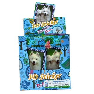 Stiker 3D dengan Permen Karet (36 pcs)