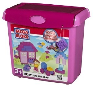 MEGABLOKS MINI BLOKS - 7540 Mainan Balok Susun (100 Pcs)