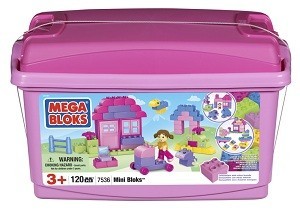 MEGABLOKS MINI BLOKS TUB PINK - 7536