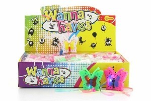 MAINAN KUPU-KUPU NYALA GANTUNG LEHER (32 pcs)