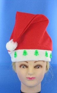 TOPI NATAL MENYALA MOTIF RUSA (12 pcs)