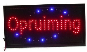 Papan Iklan LED - CUCI GUDANG (OPRUIMING)