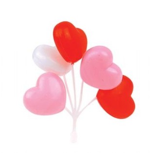 TUSUKAN CUPCAKE - IKATAN BALON HATI (27 pcs)