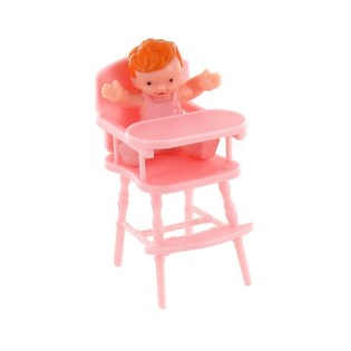 Dekorasi Kue Bayi di Kursi Pink (10 pcs)