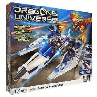 Mega Bloks Dragon Battle - Set Mainan Jet Tempur & Naga