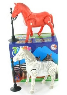 MAINAN KUDA & ZEBRA PACU DALAM KOTAK