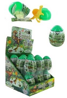Telur Kejutan Dino dan Permen (18 pcs)