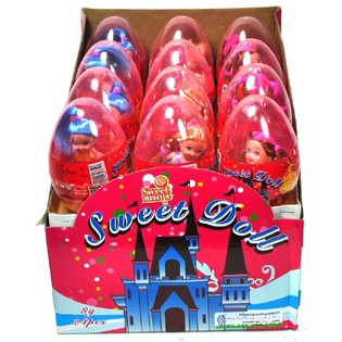 Mainan Telur Kejutan Anak Perempuan dengan Permen (24 pcs)