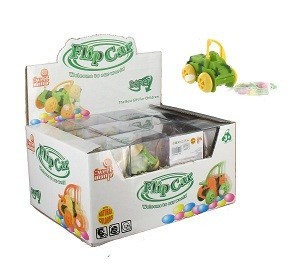 Mainan Mobil Putar dengan Permen (24 pcs)
