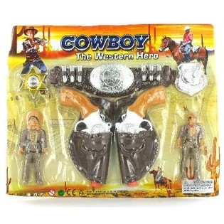 SET MAINAN COWBOY BESAR PADA KARTU (3 pcs)