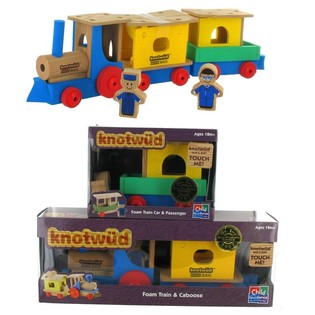 KNOTWUD Mainan Kereta Busa Foam + Gerbong Tambahan