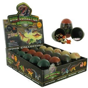 Telur Dinosaurus dengan Mainan & Permen (20 pcs)