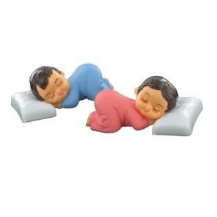 Hiasan Kue - Bayi Tidur di Atas Bantal (56 pcs)